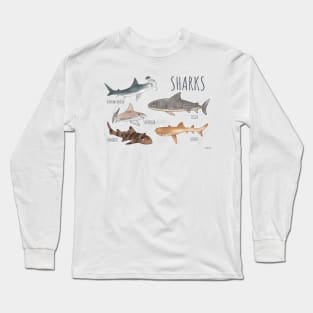 Sharks - Simple Carton Group Long Sleeve T-Shirt